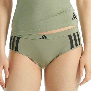 adidas Truser Sport Active Essentials 3 Stripes Hipster Grønn bomull Medium Dame