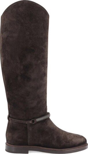 Brunello Cucinelli, Dame, Sko, Brun, 36 EU,
