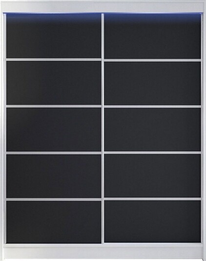 Pickering Garderobe 150x200 cm - Svart/Hvit