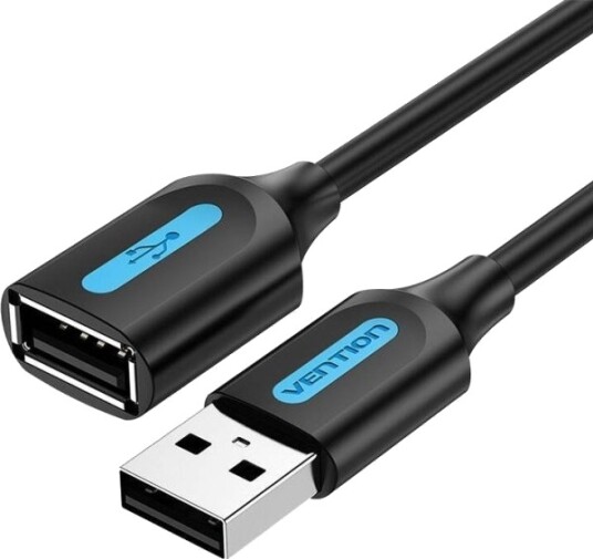 Usb 2.0 Kabel Hann Til Hunn 0,5 M Svart Vention