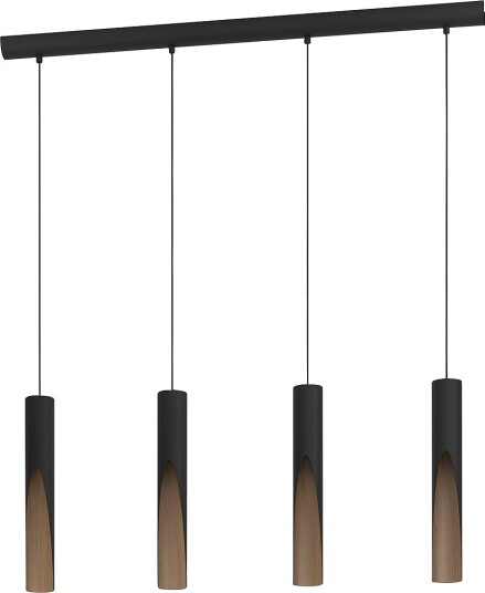 EGLO Pendel Barbotto 4 Light Svart Takpendler