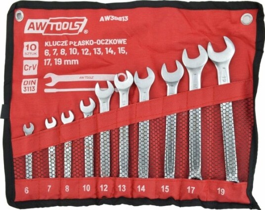 Aw-Tools Aw Kombinasjonsnøkkelsett.10Vnt./6Mm-19Mm