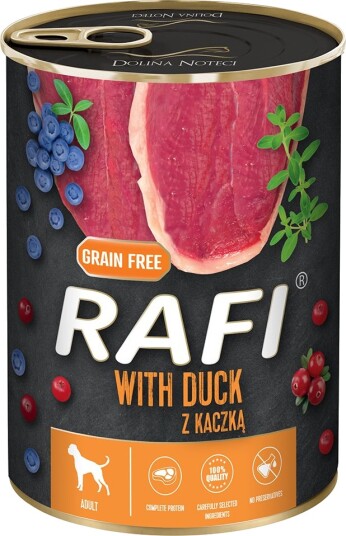 Rafi Våtfôr Adult Med And Blåbær Og Tyttebær 24 X 400 G Rafi Våtfôr Adult Med And Blåbær Og Tyttebær 24 X 400 G