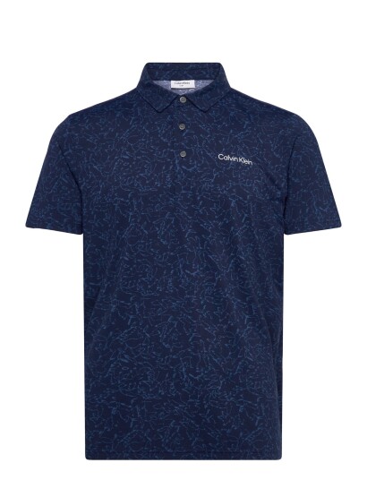 Calvin Klein Golf Springs Printed Polo Navy L