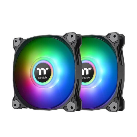 Thermaltake Pure Duo 14 ARGB Radiatorvifte 140mm Svart - 2-pakning