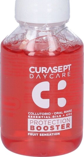 Curasept Daycare Protection Booster Fruit Sensation Munnvann Daglig beskyttelse med frisk fruktsmak (100 ml.)