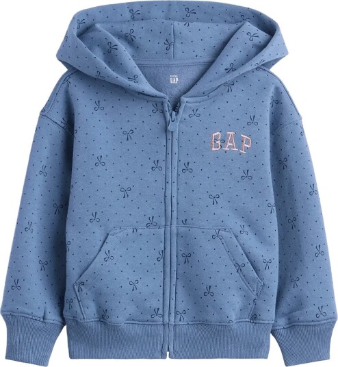 GAP Baby & Toddler Vintagesoft Logo Zip Hoodie   BAINBRIDGE BLUE   110