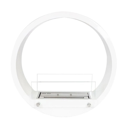 Scandiflames Rund hvit biopeis i unikt design Hvit Scandiflames Rund hvit biopeis i unikt design Hvit