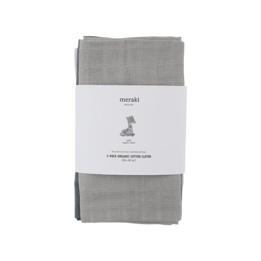 Meraki Baby Organisk Bomull Håndkle / Klær 80x80 cm