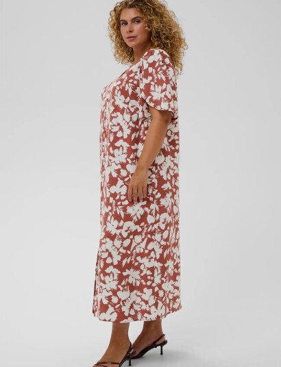Kaffe Curve Kcevia Dress   Brown   44