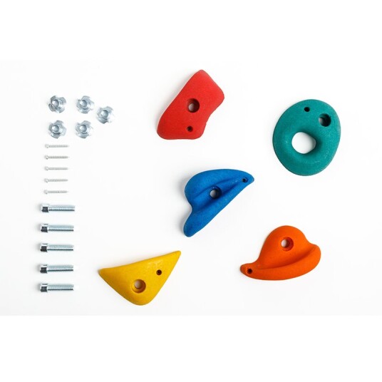 DICE | Klatregrep medium inkl. skruer Farget 5 stk DICE | Klatregrep medium inkl. skruer Farget 5 stk