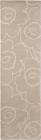 Piirto Unikko Ullteppe 70x245 cm Greige