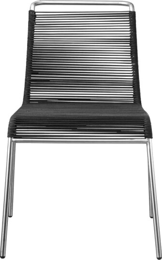 FDB Møbler M20 Teglgård Cord Chair stol Black stainless steel