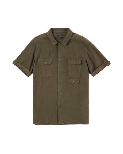 Amundsen Sports Traveller’s Linen SS Herre Olive L