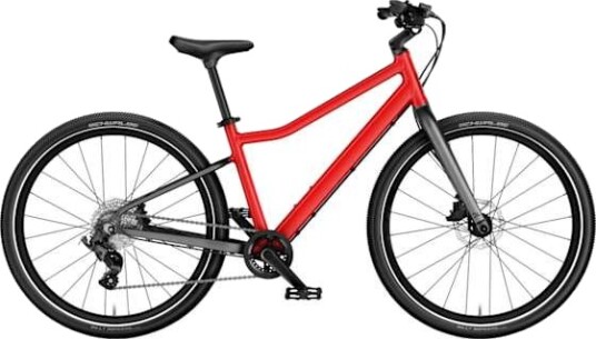 Woom Explore 5 Barnesykkel 24" Rød med 8 gir og skivebremser Woom Explore 5 Barnesykkel 24" Rød med 8 gir og skivebremser