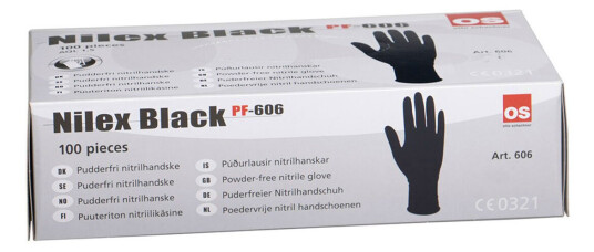 Nilex Engangshansker str. 9 100 stk. Sort