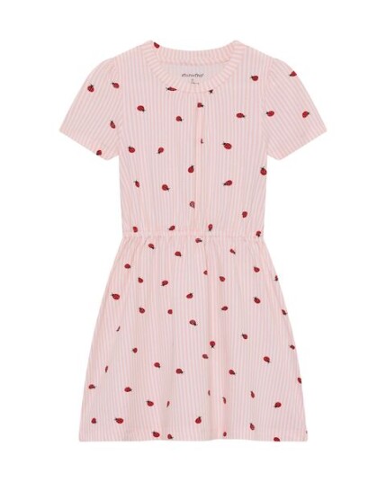 Minymo Dress Ss Aop Pink 116