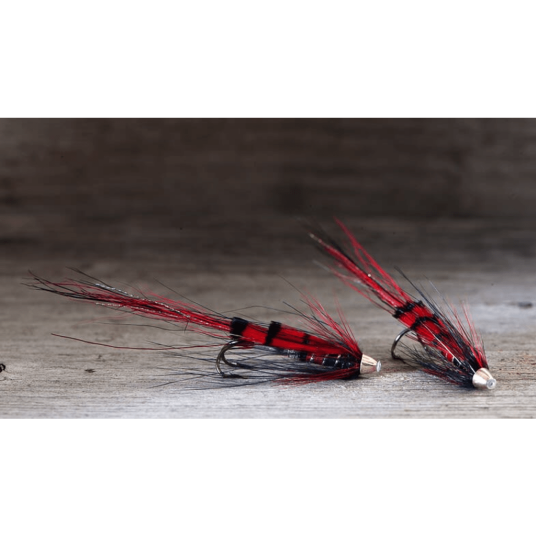 Midgar tubefluer bristle shrimps Black&Silver 33mm