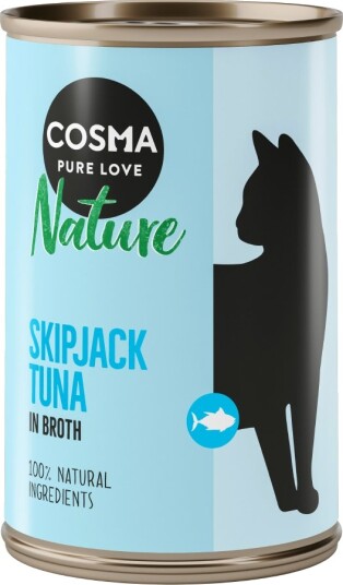 Cosma Våtfôr Nature Skipjack Tunfisk 12 X 140 G