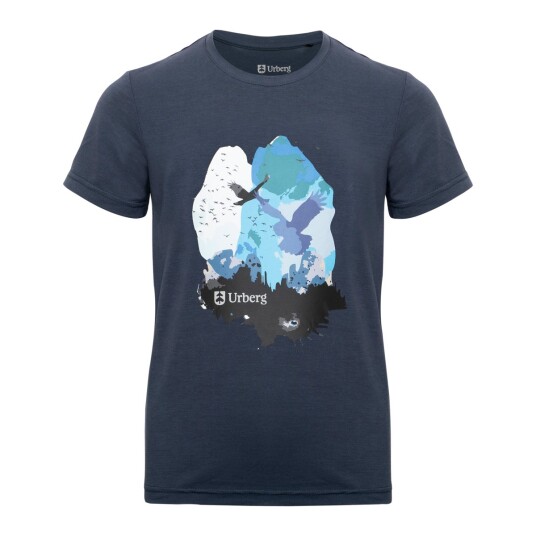 Urberg Juniors' Printed Tree Tee Midnight Navy 122/128