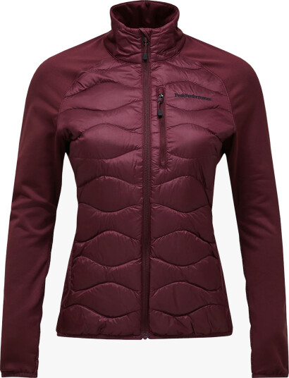 Peak Performance Helium Down Hybrid Jacket Burgunder L