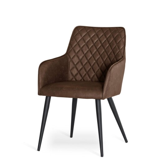 Torkelson Nova stol Brun PU/svart Brun