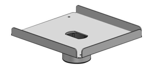 Ergonomic Solutions SpacePole Essentials - mounting component - for printer - black Ergonomic Solutions SpacePole Essentials - mounting component - for printer - black