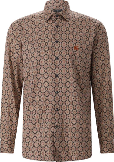 Etro Herre Skjorter Brun M,