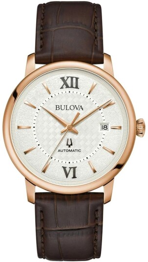 Bulova Herreklokke 97B225 Hudson Sølvfarget/Lær Ø39 mm Bulova Herreklokke 97B225 Hudson Sølvfarget/Lær Ø39 mm