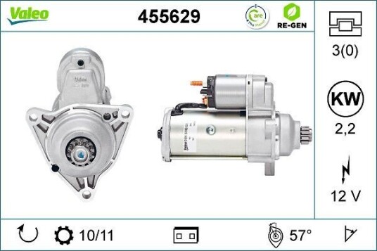 Starter VALEO 455629