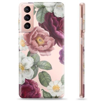 Samsung Galaxy S21 5G TPU-deksel Romantiske Blomster