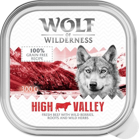 Wolf of Wilderness Adult High Valley Våtfôr Storfe 24x300g