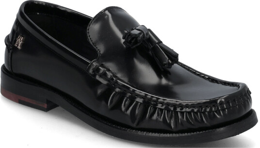 Tommy Hilfiger Square Toe Tassel Loafer Black 37 Tommy Hilfiger Square Toe Tassel Loafer Black 37