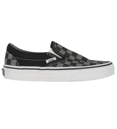 Vans Sko   Classic Slip On   Sjakkbrett   Svart/Tinn   Vans   34,5   Sko Grå Hvit
