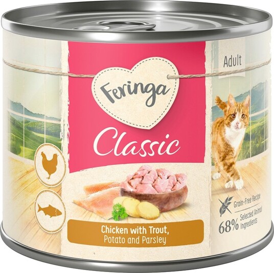 Feringa Classic Meat Meny Ørret Og Kylling Med Poteter Og Persille 24 X 200 G