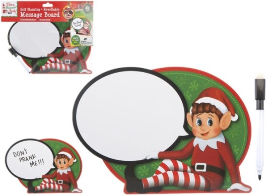 Elves Behavin" Badley Elf Message Board With Marker & Sponge