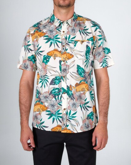 Salty Crew Rock Piles S/S Woven Hvit