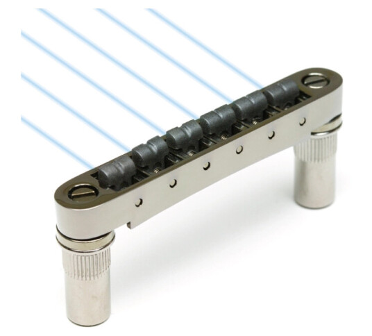 Graph Tech Ghost Pn-8863-Bn - Loaded Resomax Nv2 Bridge, 6 Mm - Svart Nickel