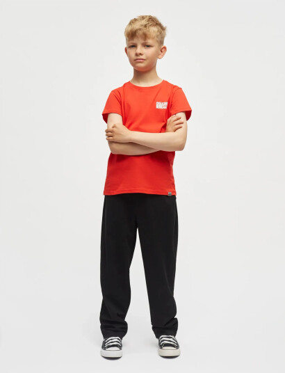 Mads Nørgaard Single Cotton Tuvina Mini Mirror Tee   Red   140