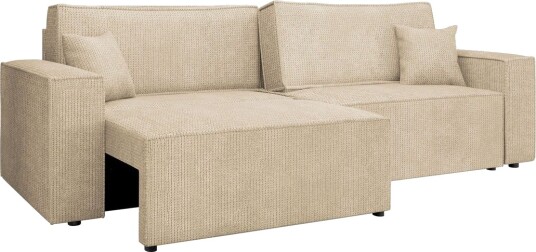 Hobson Sovesofa 3 seter i Plysj Beige