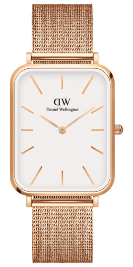 Daniel Wellington DW Klokke Quadro Pressed Melrose 29x36.5mm Roségull