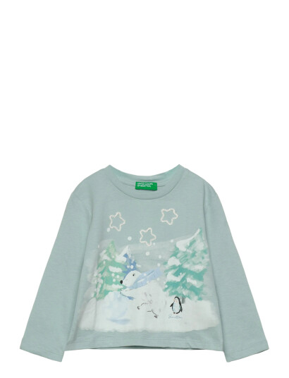 United Colors of Benetton T Shirt L/S Green 116
