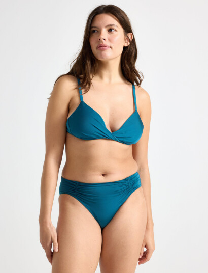 Lindex Brief Bikini Bella Rouched Shi - Blue - S