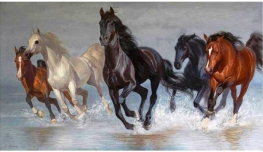 Norimpex Diamantmosaikk Hest 40x80 cm