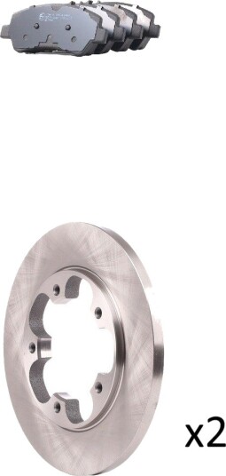 Bremseskiver og -klosser RIDEX 3405B3308