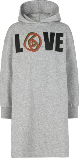 Rosemunde Kjole Light Grey Logo Print Rosemunde 6 år 116 Kjole Grå