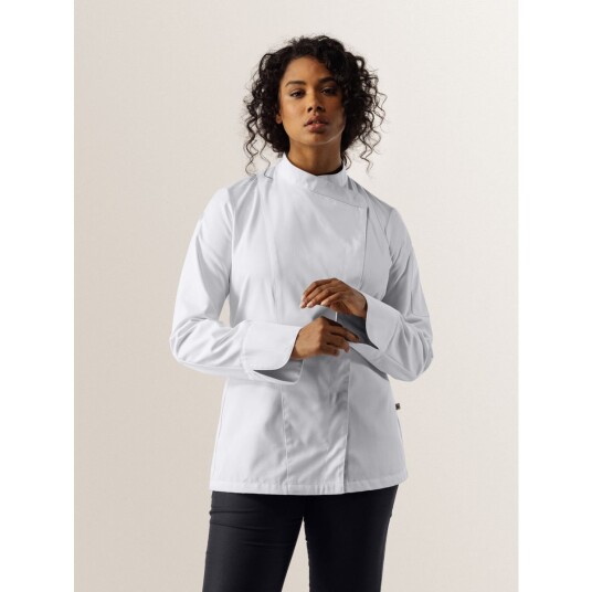 Le Nouveau Chef Arlette Kokkejakke Dame Hvit Størrelse 3XL Le Nouveau Chef Arlette Kokkejakke Dame Hvit Størrelse 3XL