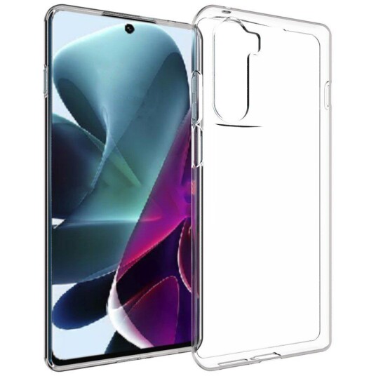 INCOVER Motorola Moto G200 5G Fleksibelt Plast Deksel – Gjennomsiktig