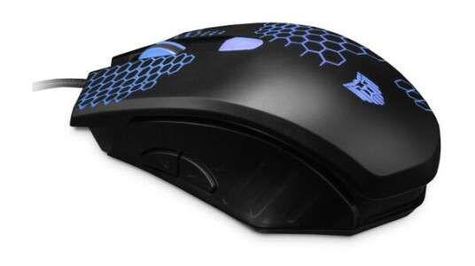 Liocat MX 757C Gamingmus med RGB-belysning, svart