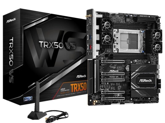 ASRock TRX50 WS Utvidet ATX Hovedkort med DDR5 og USB 3.2 Gen 2 ASRock TRX50 WS Utvidet ATX Hovedkort med DDR5 og USB 3.2 Gen 2